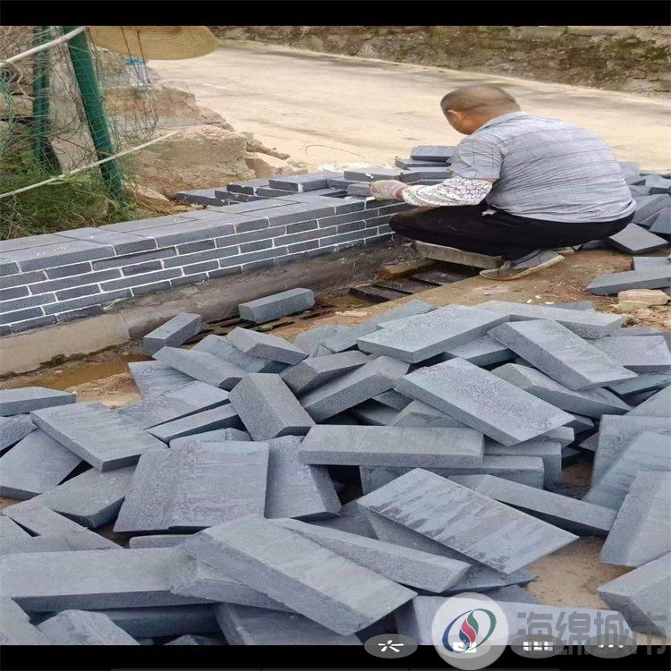 路面透水砖 芝麻白仿古砖 防滑耐磨地砖 哑光灰色防滑砖工程用约20.00元(图2)